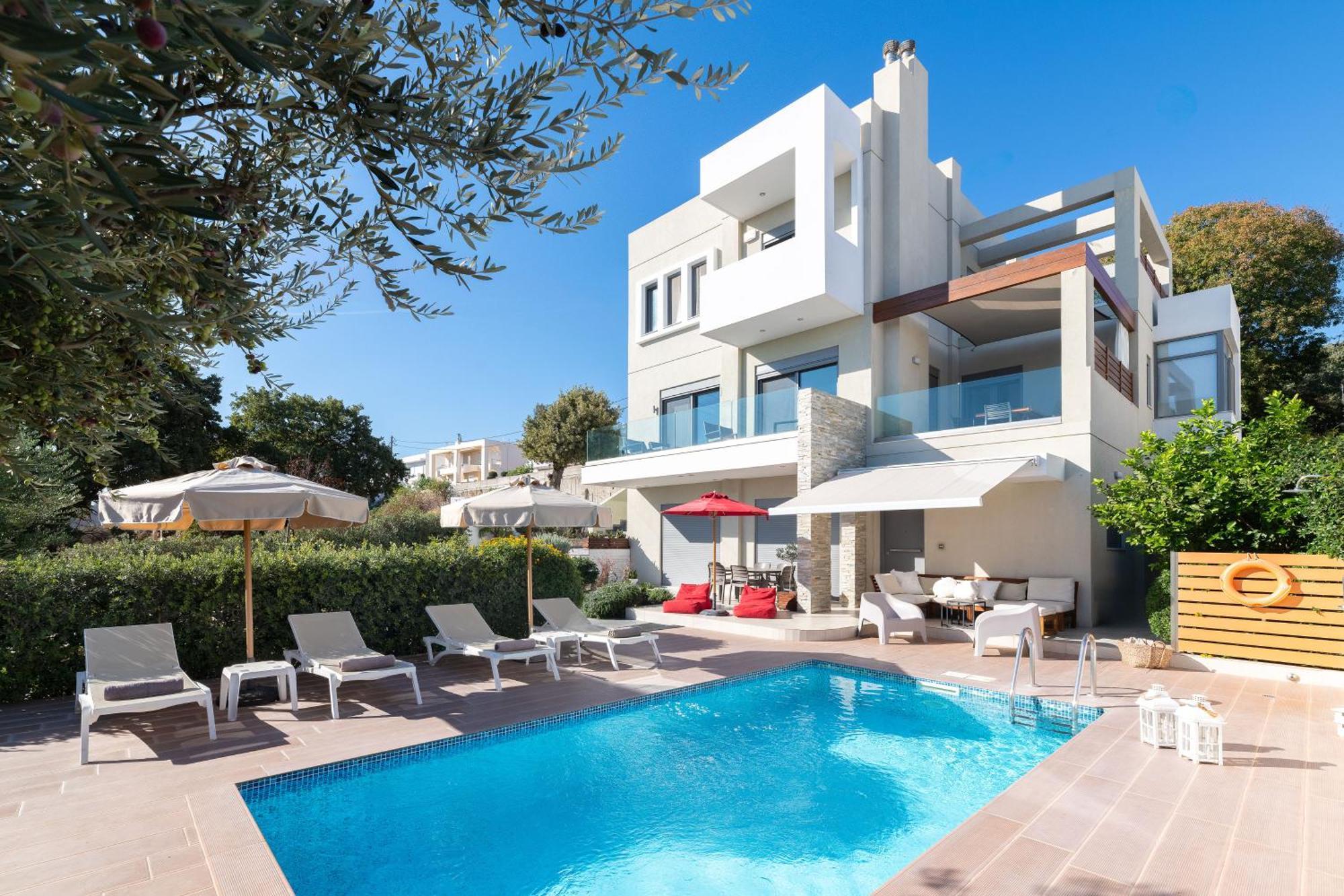 Terpsis Pool Villa Asgourou Buitenkant foto